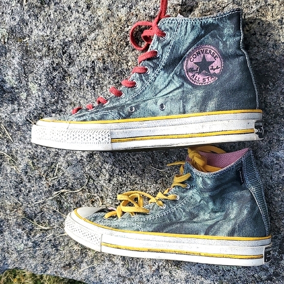 Chuck Taylor Converse All Star X Andy Warhol Canvas High-Top Sneakers Men's 9.5 - Picture 8 of 16